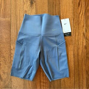 Nike Women's Blue Biker Shorts
